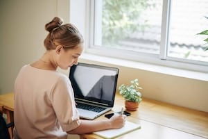 Working In Front Of Window