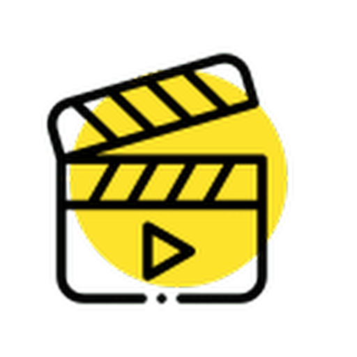 Clapperboard icon representing video production and creative direction services