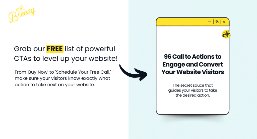Free CTA guide offer for improving website engagement