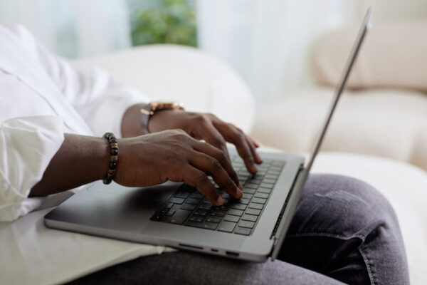 Person reviewing checklist for hiring a content creator
