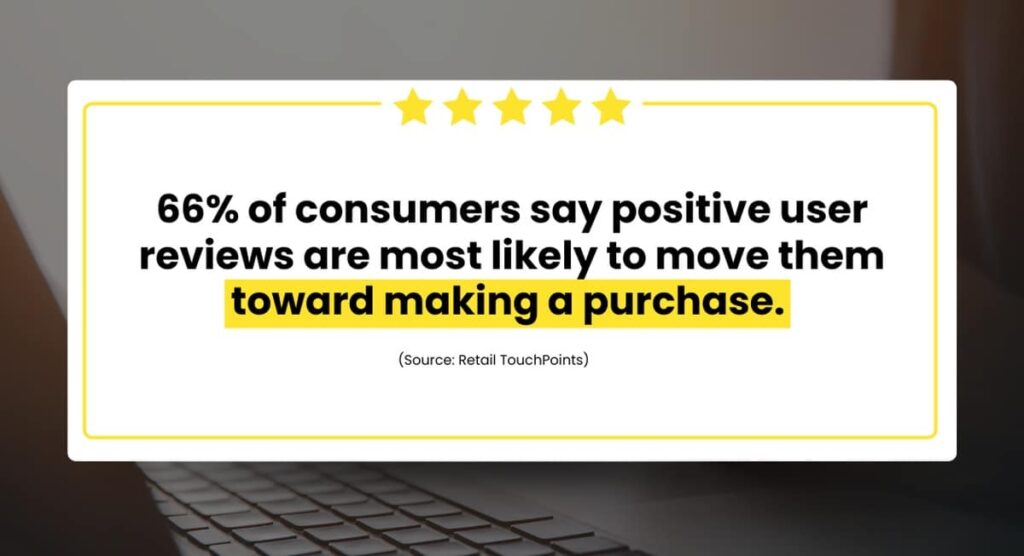 statistic about the relation of customer reviews about customer purchasing decision