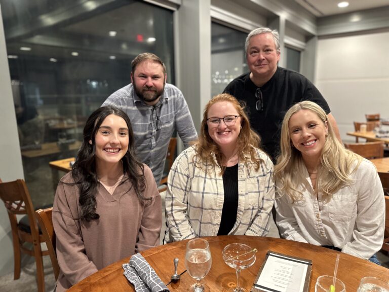 Breezy team connecting at company retreat